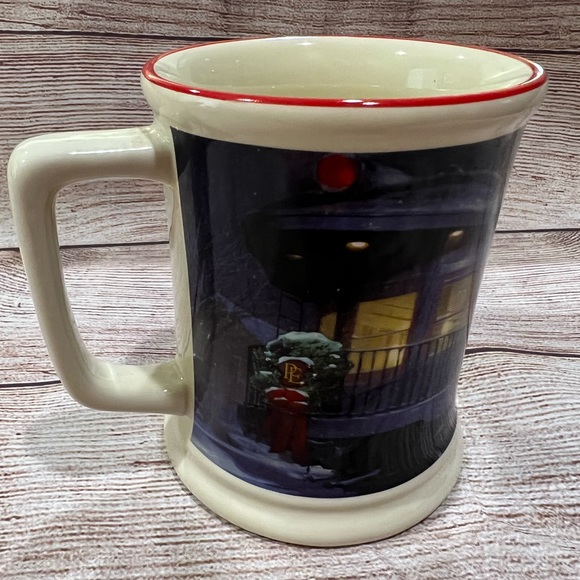 The Polar Express Official Large Coffee Tea Mug Believe Train Scene Warner Bros - Picture 2 of 6